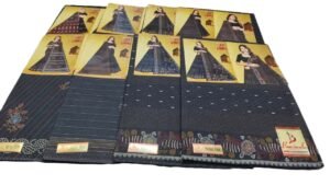 Cotton Saree Bansiwala Kashmir Black