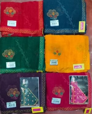 Synthetic Saree Laddu Gopal JK Paper