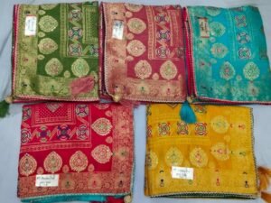 Synthetic Saree Prabhu Tex Mal Mal Silk