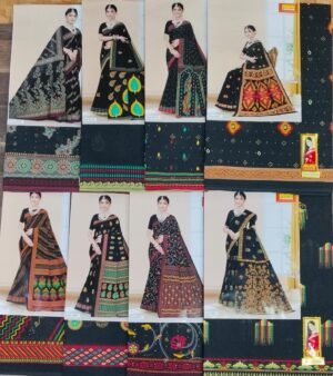 Cotton Saree Minu Black Jewel