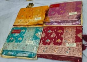 Synthetic Saree Jagdamba Oshika Silk