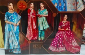 Synthetic Saree Gulab Angel Pari