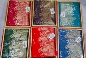 Synthetic Saree Gulab Rasmadhuri