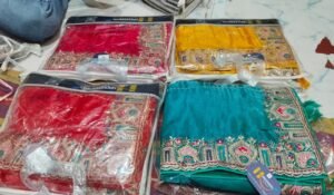 Synthetic Saree Hanumanta 409
