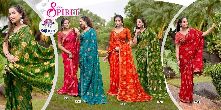 Synthetic Saree Laxmi Shri Rangrasiya