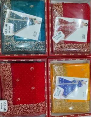 Synthetic Saree Gulab Aalishan