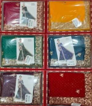 Synthetic Saree Gulab Devrani