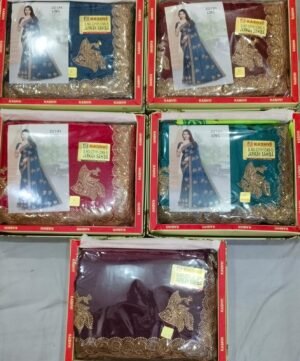 Synthetic Saree Kashvi Jarkan Sahiba