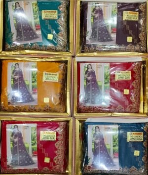 Synthetic Saree Kashvi Jarkan Gulal