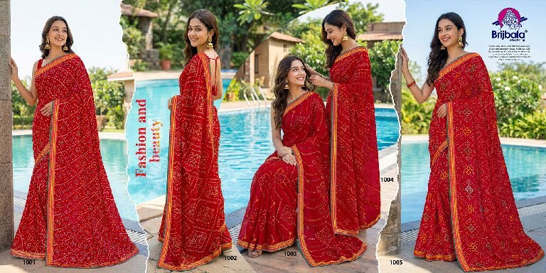 Synthetic Saree Laxmi Shri Chunariya