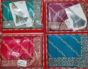 Synthetic Saree Gulab Play Ground