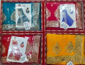 Synthetic Saree Gulab Silsila