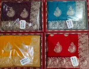 Synthetic Saree Gulab Mithila