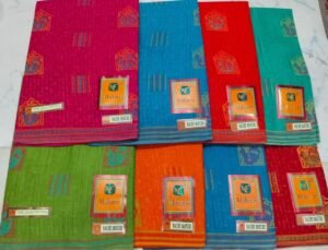 Cotton Saree Mahavir Nache Mayuri
