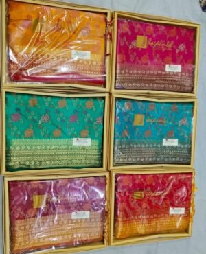 Synthetic Saree Jagdamba Campa Silk