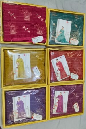 Synthetic Saree Jagdamba Ladli Beti