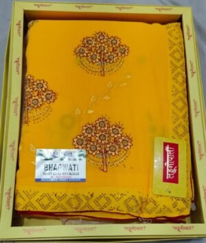 Synthetic Saree Laddu Gopal Bhagwati