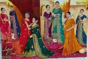 Synthetic Saree Satvachan Butterfly
