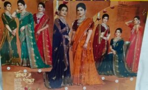 Synthetic Saree Satvachan Sketch