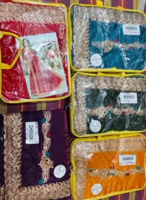 Synthetic Saree Kanak Laxmi Chanda