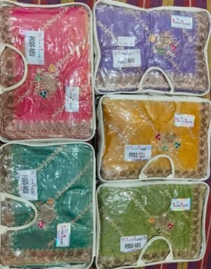 Synthetic Saree Kanak Laxmi Fogg Neu
