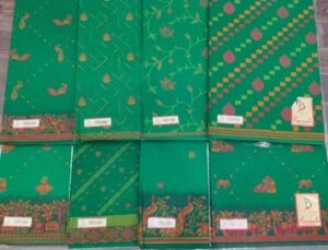 Cotton Saree Bansiwala Chitra Lekha Green