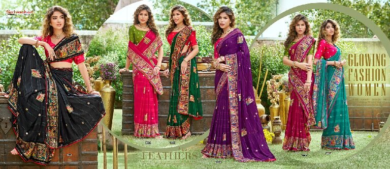 Synthetic Saree Satvachan Avnisha
