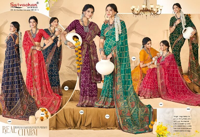 Synthetic Saree Satvachan Murliwala