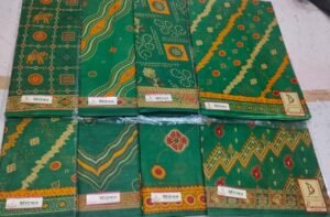 Cotton Saree Bansiwala Mitwa Green BP