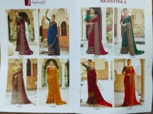 Synthetic Saree Jagdamba Rajvastra