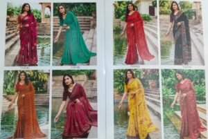 Synthetic Saree Jagdamba Saptrishi