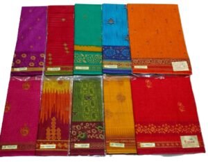 Cotton Saree Sanju Green Card