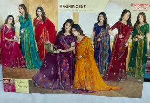 Synthetic Saree Paathshaala Hansani