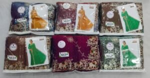 Synthetic Saree Mushkan New Zuri