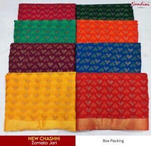 Synthetic Saree Nandini New Chashani