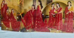 Synthetic Saree Nandini Gulab Jamun