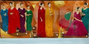 Synthetic Saree Nandini Ram Dhun
